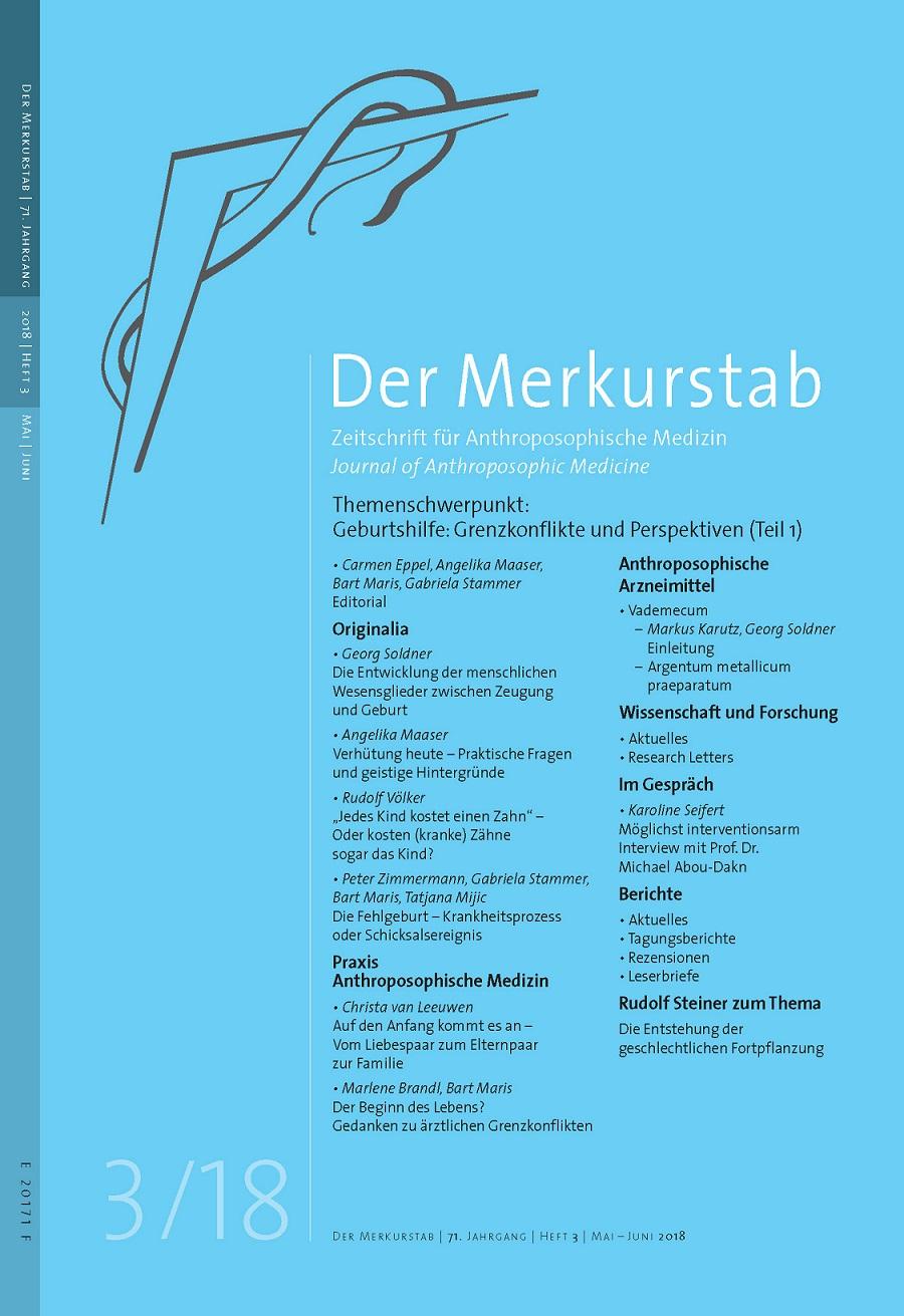 Cover Zeitschrift Merkurstab, Ausgabe 3/2018