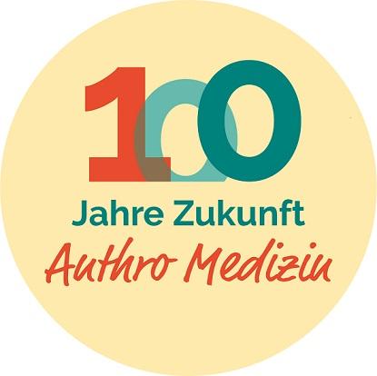 Logo gelb 100 Jahre Zukunft // 100 Jahre Anthro Medizin